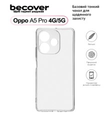 Чохол до мобільного телефона BeCover Silicone Oppo A5 Pro 4G/5G Transparent (713787)