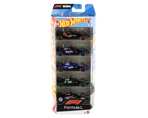 Машина Hot Wheels набір F1 2024 5 базових болідів (JGF58)