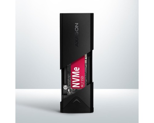 Кишеня зовнішня AXAGON USB-C 10Gbps metal box for M.2 NVMe SSD BLACK ARROW (EEM2-UB2)