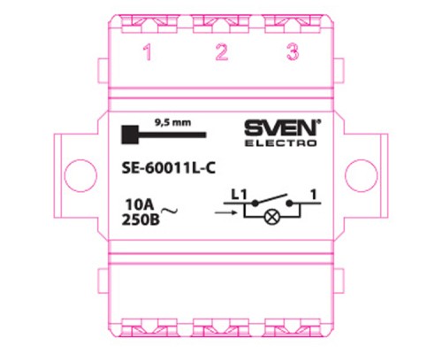 Вимикач Sven SE-60011L-C cream (7100034)