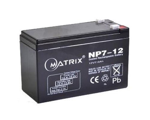 Батарея до ДБЖ Matrix 12V 7AH (NP7-12) 