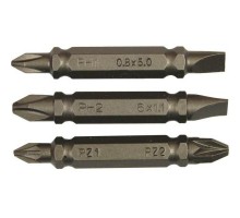 Набір біт Stanley двустор. Ph1-SL5,Ph2-SL6,Pz1-Pz2, 48мм, 3шт. (STA61381)
