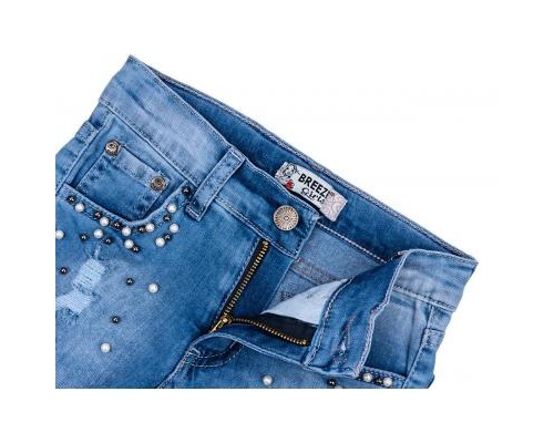 Шорти дитячі Breeze джинсові з намистинами (20139-116G-blue)