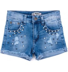Шорти дитячі Breeze джинсові з намистинами (20139-116G-blue)