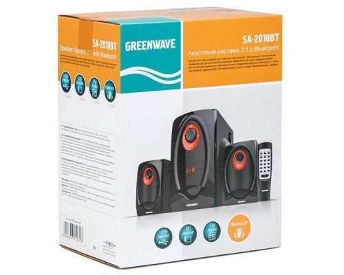 Акустична система Greenwave SA-2010BT Black-red (R0015181) 