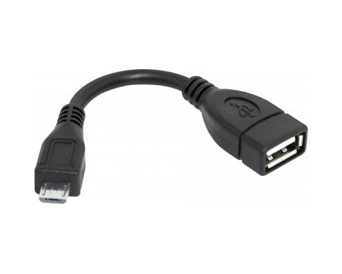 Дата кабель OTG USB 2.0 AF to Micro 5P 0.08m Defender (87300)