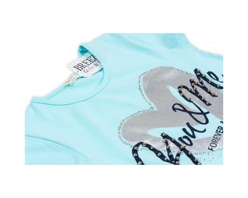 Набір дитячого одягу Breeze з серцем (12143-128G-blue)