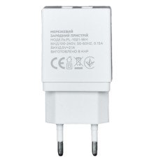 Зарядний пристрій Florence 2USB 2A + microUSB cable white (FL-1021-WM)