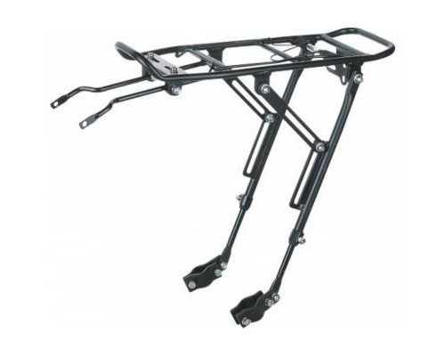 Багажник велосипедний Velotrade KAIWEI KW-667-01 Al на верхние перья черный (CAR-024)