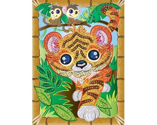Набір для творчості Sequin Art SMOOGLES Тигр (SA1815) Набір для творчості Sequin Art SMOOGLES Тигр (SA1815)