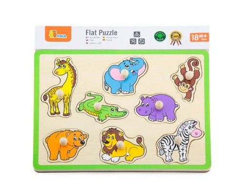 Розвиваюча іграшка Viga Toys Дикі тварини (50019)