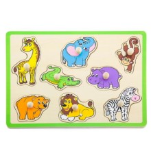Розвиваюча іграшка Viga Toys Дикі тварини (50019)
