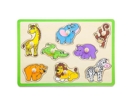 Розвиваюча іграшка Viga Toys Дикі тварини (50019)
