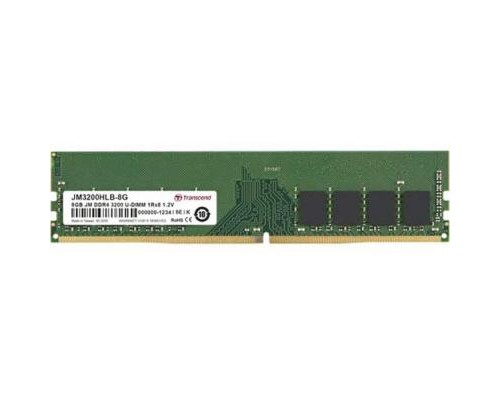Модуль пам'яті для комп'ютера DDR4 8GB 3200 MHz Transcend (JM3200HLB-8G)