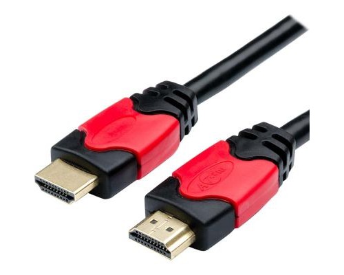 Кабель мультимедійний HDMI to HDMI 30.0m V2.0 Red/Gold Atcom (24930) 