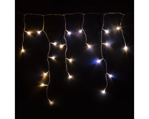 Гірлянда Twinkly Smart LED Icicle AWW 190, BT+WiFi, Gen II, IP44 кабель проз (TWI190GOP-TEU)