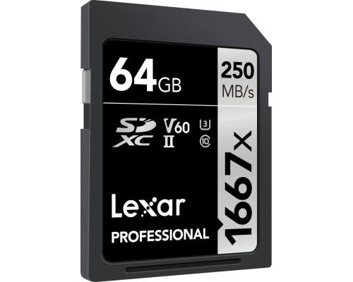Карта пам'яті Lexar 64GB SDHC class 10 UHS-II 1667x (LSD64GCB1667)