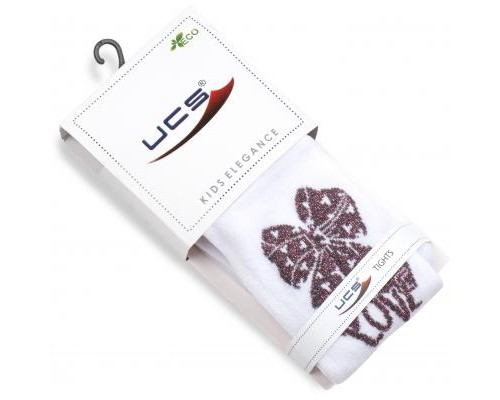 Колготки дитячі UCS Socks з бантом (M0C0301-2158-3G-white)