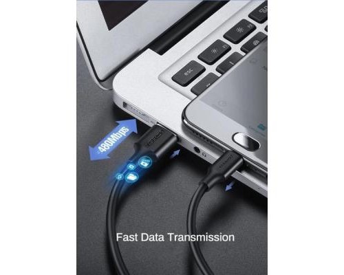 Дата кабель USB 2.0 AM to Micro 5P 1.0m US289 Black Ugreen (60136)