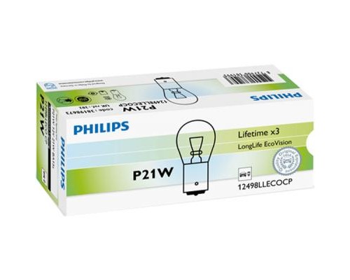 Автолампа Philips 21W (12498 LLECO CP)