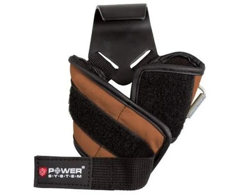 Гаки для тяги на зап'ястя Power System Hooks PS-3300 Brown L (PS-3300_L_Brown)