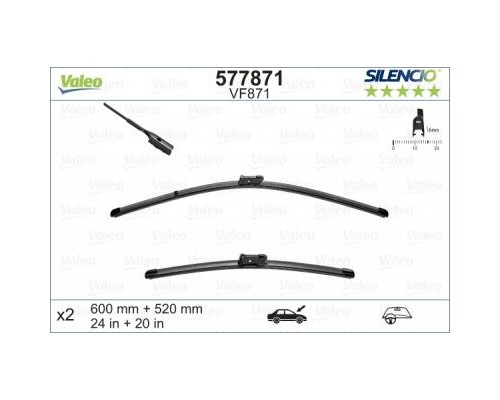 Щітка склоочисника Valeo 577871