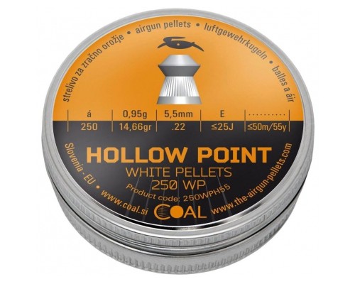 Пульки Coal Hollow Point 5,5 мм 250 шт/уп (250WPH55)