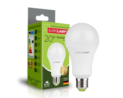 Лампочка Eurolamp LED А75 20W E27 4000K 220V (LED-A75-20274(P))
