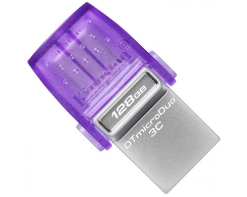 USB флеш накопичувач Kingston 128GB DataTraveler microDuo 3C USB 3.2/Type C (DTDUO3CG3/128GB) 