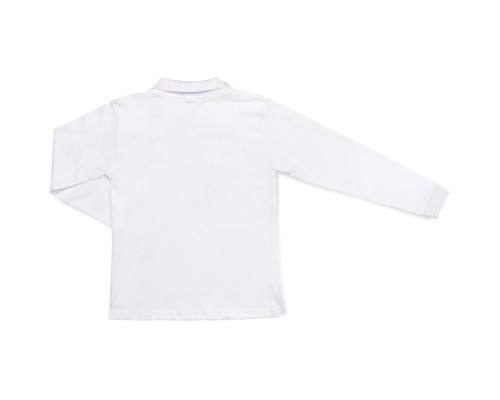 Кофта дитяча A-Yugi поло з довгим рукавом (4211-134B-white)
