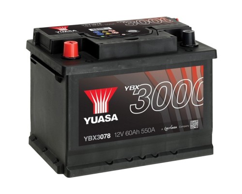 Акумулятор автомобільний Yuasa 12V 62Ah SMF Battery (YBX3078)