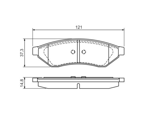 Гальмівні колодки Bosch 0 986 494 172