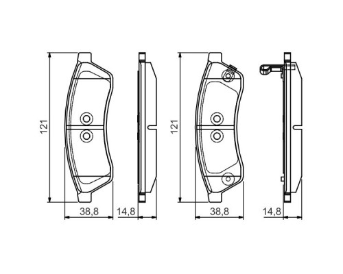 Гальмівні колодки Bosch 0 986 495 168