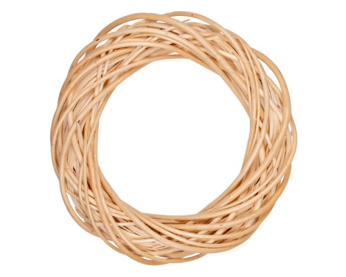 Різдвяний вінок YES! Fun ротанговий світло-жовтий, 25 см (974236)