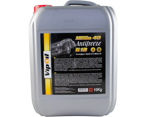 Антифриз VIPOIL G12 MEGA 40 red 10 кг (701432) 
