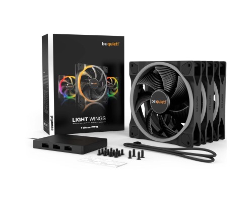 Кулер до корпусу Be quiet! Light Wings 140mm PWM 3 pcs (BL078)