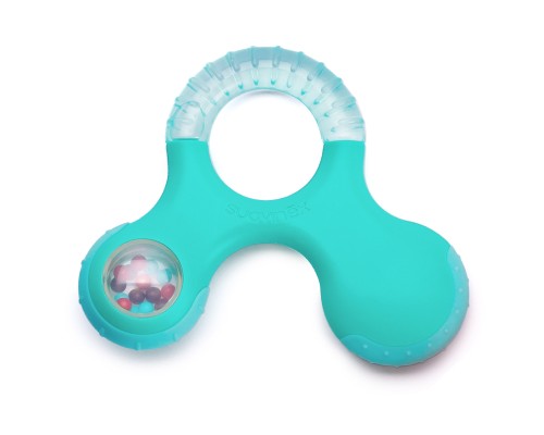 Прорізувач Suavinex з бряскальцем зелений (400269/2)