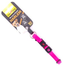 Нашийник для тварин GimDog Harlem нейлон 20-30 см/10 мм рожевий (8009632058566)