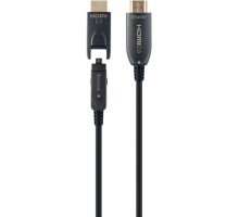 Кабель мультимедійний HDMI to HDMI 50.0m AOC V.2.0, 4K 60Hz Gold Cablexpert (CCBP-HDMID-AOC-50M)