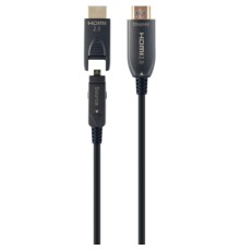 Кабель мультимедійний HDMI to HDMI 50.0m AOC V.2.0, 4K 60Hz Gold Cablexpert (CCBP-HDMID-AOC-50M)