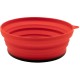 Миска туристична Tramp силіконова з пластиковим дном 550 мл (UTRC-123-terracota)