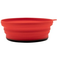 Миска туристична Tramp силіконова з пластиковим дном 550 мл (UTRC-123-terracota)