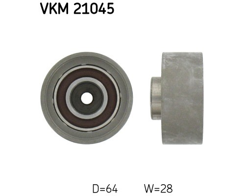 Ролик натягувача ременя SKF VKM 21045
