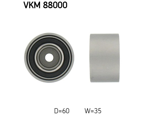 Ролик натягувача ременя SKF VKM 88000