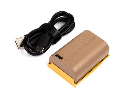 Акумулятор до фото/відео PowerPlant Canon TLP-E6 2250mAh, with cable Type-C (CB970896) 