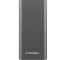 Батарея універсальна ColorWay 20 000 mAh PD/20W, QC/3.0, USB-C/Micro-USB/Lightning/USB-A max.22.5W Gray (CW-PB200LPH3GR-PDD) 
