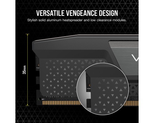 Модуль пам'яті для комп'ютера DDR5 32GB (2x16GB) 6400 MHz Vengeance Corsair (CMK32GX5M2B6400C32)