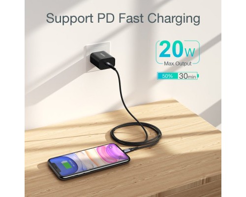 Дата кабель USB-C to Lightning 2.0m MFI Choetech (IP0041-BK)
