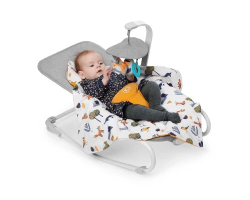 Крісло-гойдалка Kinderkraft шезлонг Felio 2 Forest Yellow (5902533921102) Крісло-гойдалка Kinderkraft шезлонг Felio 2 Forest Yellow (5902533921102)