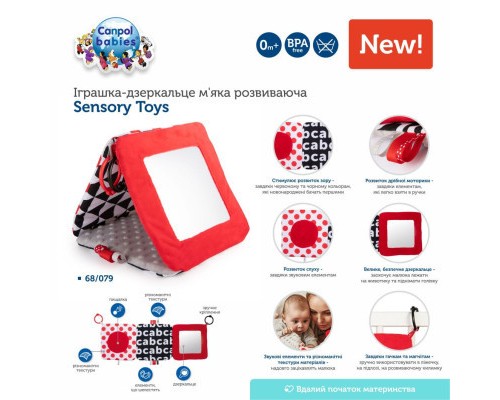 Брязкальце Canpol дзеркальце Sensory Toys (68/079)